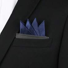 1pc Men's Pocket Handkerchief Suitable For Suit Pocket, Deep Gray Handkerchief For Party Daily - Multicolor - View 20