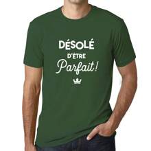 Heren T-shirt Sorry I'm Perfect Grafisch T-shirt Eco-verantwoordelijk Vintage cadeau Nieuwigheid
