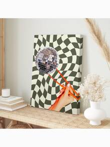 1PC Disco Chopstick Poster, Disco Ball Decor, Stylish Wall Art, Individual Room Decor, Preppy Wall Art, Frameless Canvas Prints, Modern Canvas Posters For Room, Room Decoration Stuff, Home Decor ,Room Decor Aesthetic, Western Decor, Bathroom Kitchen Living Room Bedroom Office Decor