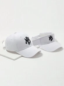 2pcs/Set Men's Personalized Embroidery NY Baseball Cap, Open Top Hat Suitable For Sun Protection In Spring/Summer, Everyday Wear - Multicolor - View 4