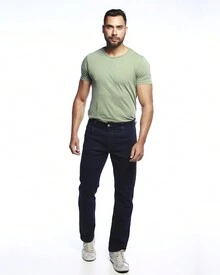 Men Jeans - 黑色 - 查看 1