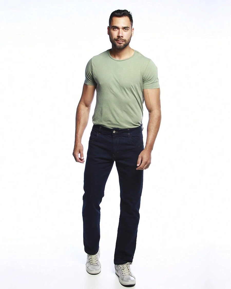 Men Jeans - 黑色 - 查看 1