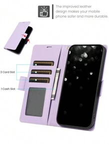 PU Leather Phone Case Compatible With Iphone 16 15 14 13 12 11 Pro X XS Max XR 8 7 Plus SE 5G 2022 2023 Credit Card Holder,Flip Wallet Case Compatible With Samsung Galaxy S24 S23 S22 S21 S20 FE S10 S9 S8 Note 20 Ultra 10 9 Plus,Phone Bag Compatible With Samsung Galaxy A55 A35 A25 A15 A05 A54 A34 A24 A14 A04 A04E A73 A53 A33 A13 A72 A52 A42 A12 A71 A51 A70 A50 A40 A30 S A20 A10 With Wrist Strap Kickstand Card Slots RFID Blocking Magnetic Cover