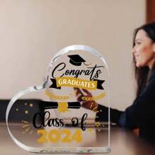 1 pieza, Regalos de graduación de 2024 para ella, Regalos de graduación universitaria para ella, Regalos de graduación para amiga, Regalos de graduación de escuela secundaria, Regalos de graduación 2024, Adorno de recuerdo de placa acrílica como regalo de graduación - Multicolor - Ver 6
