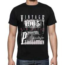 T-shirt męski Oryginalne części postarzane do perfekcji 1965 – Oryginalne części postarzane do perfekcji 1965 – 59 lat T-shirt z grafiką Pomysł na prezent 59. urodziny Vintage Rok 1965 Nowość