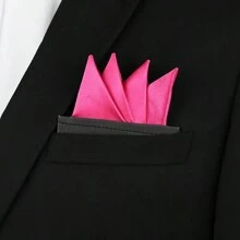 1pc Men's Pocket Handkerchief Suitable For Suit Pocket, Deep Gray Handkerchief For Party Daily - Multicolor - View 22