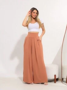 Women Pants - Mocha Brown - View 3