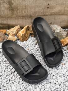 EVA Beach Slippers, Outdoor Water Shoes, Fashionable And Versatile Thick-Soled High-Heeled Casual Slippers, Indoor Home Slippers With Soft Sole
