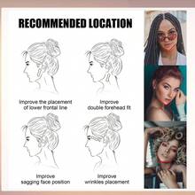 40Pcs Face Lift Tape Face Tape Lifting Invisible Face Lifting Tape Instantly For Sagging Skin Facial Wrinkles - Apricot - View 3