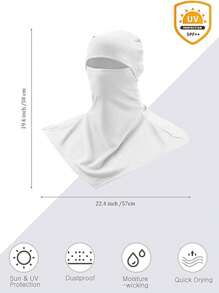 1pc Outdoor Cycling Full Face Mask Sunscreen Anti-Dust Breathable Headscarf For Men And Women, Suitable For Sports And Fishing, Balaclava - Multicolor - View 4