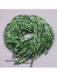 2x3mm High  Quality  Coating Color Faceted Round Crystal Glass Beads MiX Color 1 Strand 15inch Long DIY Necklace Bracelets Jewelry Making Accessories - Multicolor - View 22