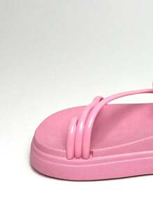 Women Platforms & Wedge Sandals - Baby Pink - View 5