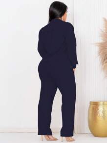 Atelie Kr Women Two-Piece Outfits - 藏蓝色 - 查看 2