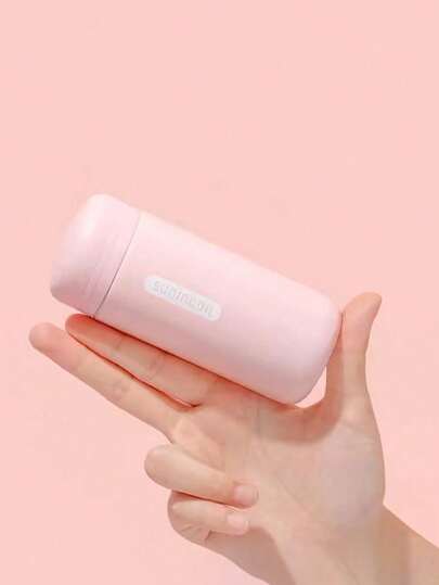 1 件迷你袖珍保温杯，不锈钢，便携式旅行杯，返校