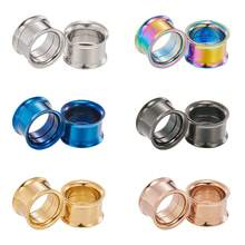 Bộ kéo dài đồng hồ đo tai 12-36 chiếc - Kích thước 14G-00G cho người mới bắt đầu - Ống thép phẫu thuật Phích cắm loe đơn Đường hầm vít vừa vặn - Cáng giãn nở Trang sức xuyên thấu - máy giãn nở tai - Xem 22