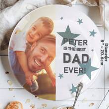 1pc Custom Photo Plate, Custom Photo Dish, Custom Plates, Personalized Plates, Custom Picture On Plate, Mother's Day Gift, Father's Day Gift, Valentine's Gift, Anniversary Gift, Graduation Gift, Ideal Gift For Father/Mother, Unique Gift For Husband/Wife, Perfect Gift For Boyfriend/Girlfriend, Personalized Gift For Him/Her Christmas Gift