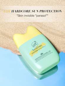 Crema de protección solar Shui Huan Ji SPF50+PA+++ 80g, protector solar refrescante e impermeable, con corrector y aislamiento para el rostro y el cuerpo, resistente al sudor y no pegajoso - Verde - Ver 2