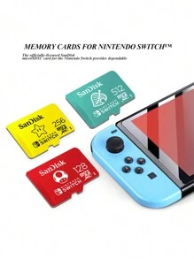 SANDISK Cartão de Memória SanDisk Mais Novo Compatível Com Switch, Cartão MicroSDXC 256G U3 4K HD Alta Velocidade de Transferência
