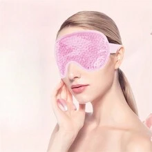 1 miếng Gel Ice Pack Mặt nạ mắt đa chức năng, Mặt nạ mắt trị liệu lạnh, Bóng mắt khi ngủ, Mặt nạ làm mát mắt để trị liệu nóng lạnh, Mặt nạ làm đẹp mắt để ngủ và mất điện - Hồng - Xem 2