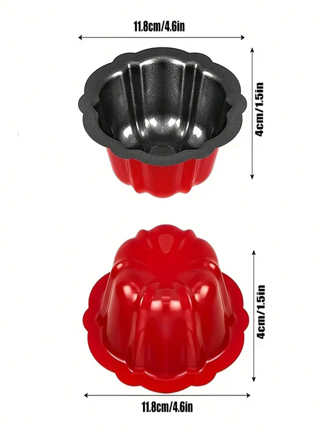 9 قطع من قوالب الكعك على شكل اليقطين الصغير، بقياس...