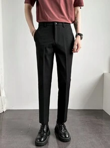 Pantaloni da abito casual slim-fit da uomo per affari