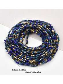 2x3mm High  Quality  Coating Color Faceted Round Crystal Glass Beads MiX Color 1 Strand 15inch Long DIY Necklace Bracelets Jewelry Making Accessories - Multicolor - View 15