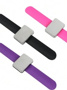 1pc Professional Magnetic Silicone Bracelet Wrist Band For Hair Clips And Hairpins Adsorption Make Up Watch Band Magnetic Sewing Pin Cushion, Hair Tools, Hair Products And Accessories For Barber Salon Beauty Travel Essentials