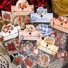 30 Cái/gói Camellia Series Miếng Dán DIY Thêu Sò, Tạp Chí Làm Thiệp, Miếng Dán Trang Trí - Nhiều màu - Xem 1