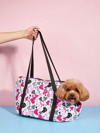 HOLAPET Sac À Dos De Transport En Toile Pour Animaux De Compagnie, 1 Pièce, Sac À Bandoulière Pour Chien, Anti-fuite, Adapté Aux Petits Chiens, Fournitures De Voyage En Plein Air Pour Animaux De Compagnie