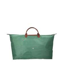 Longchamp Le Pliage Original 中号帆布和皮革手提旅行包 - 綠色 - 查看 2