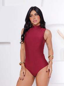 Women Bodysuits - Burdeos - Ver 1