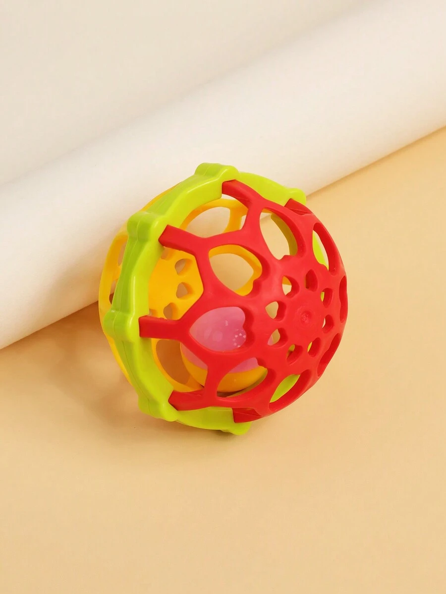 1pc Random Color Rattle Ball, Newborns Toy, Infant Early Educational Toy - Multicolor - View 1
