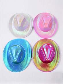 1 pezzo Cappello da Cowboy Fantasia Occidentale Party Exclusive, Cappello da Cowboy fluorescente