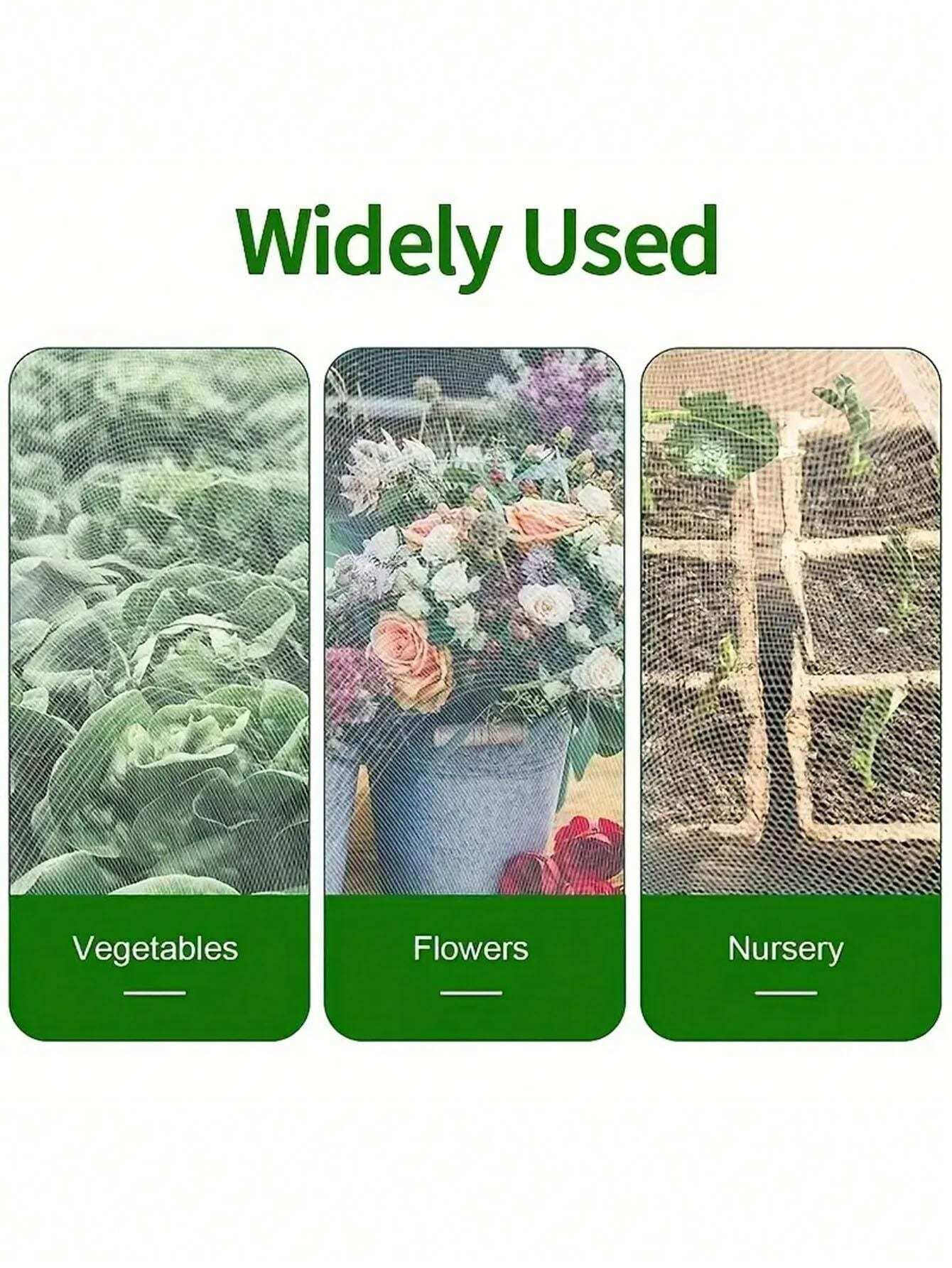 Pack Ultra Fine Garden Mesh Netting Screen Barrier Net,Plant Covers