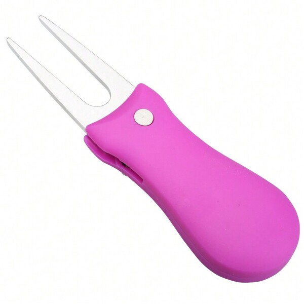 1pc Foldable Golf Divot Repair Tool Switchblade Pitch Groove Cleaner Golf Pitchfork With Golf Marker Golf Acessories