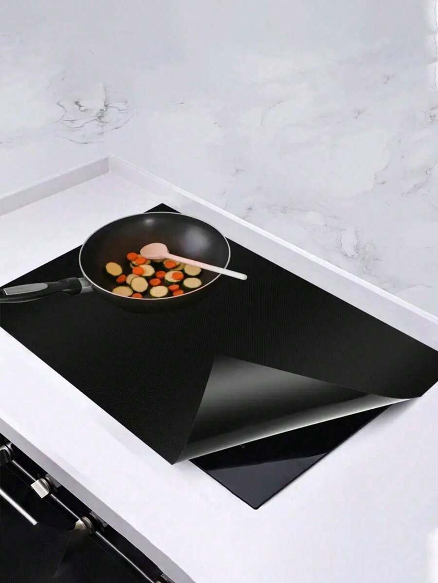 1pc Induction Cooker Cover, Silicone Induction Cooker Mat, Large