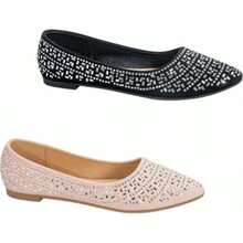 Flats Kit Ballerina con Piedras para Dama en Dos Pares - Multicolor - Ver 1