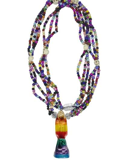 Collar Santa 7 Potencias Santería con Cuentas – Conexión Espiritual y Poder Ancestral
