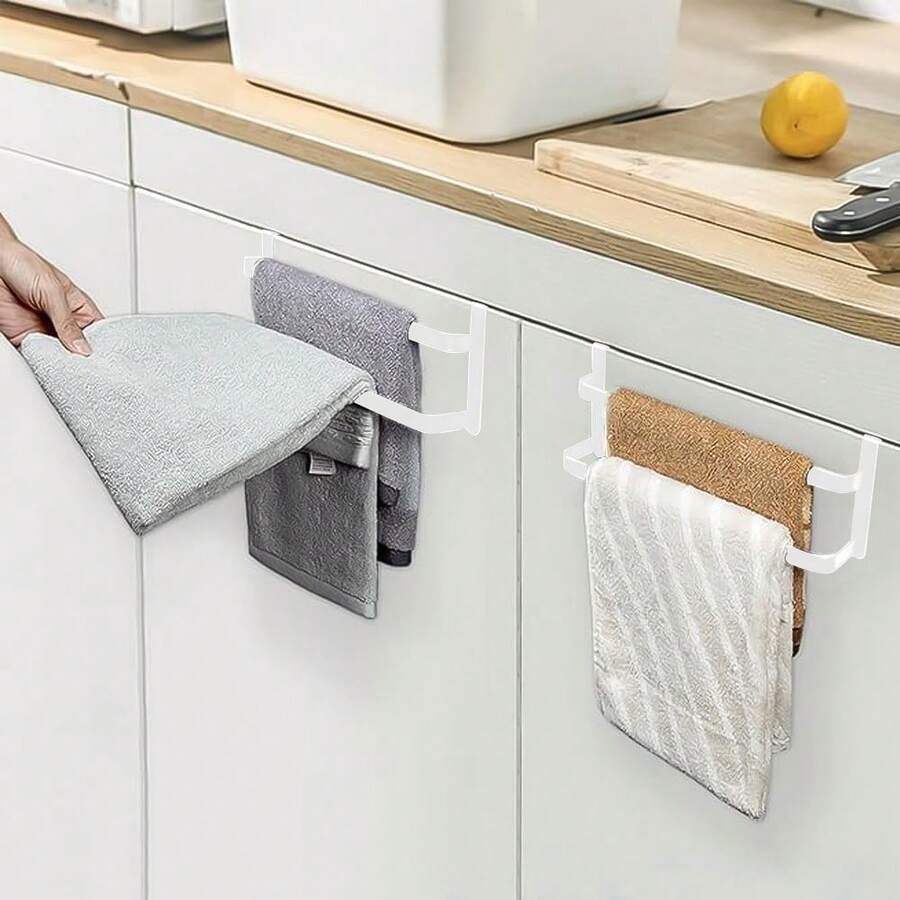 Kitchen Towel Rack, DoubleLayered Steel Towel Holder For