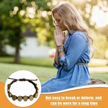 BONITTER 12 pezzi/confezione Braccialetti San Benedetto antichi dorati, protezione fatti a mano in corda rossa e nera, medaglia regolabile, braccialetti della benedizione, della serenità, dell'amicizia per donne e uomini