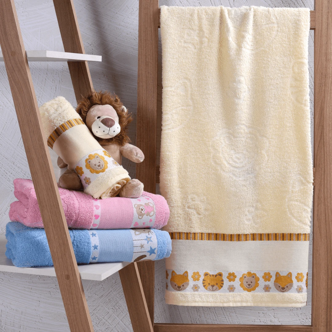 Kids' Bath Towels - 白色 - 查看 1