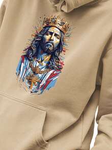 Men Hoodies - Màu be - Xem 1