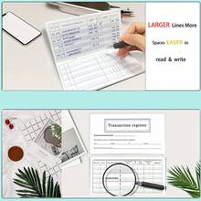 6 Sổ Tài Khoản (Sổ Séc Cá Nhân & Sổ Đăng Ký Tiền Gửi) Có Lịch 2023 2024 2025 Dành Cho Tiền Gửi, Thẻ Tín Dụng, Tiết Kiệm, Tài Khoản Ngân Hàng, Dễ Đọc, Mỗi Cuốn Sách Gồm 8 Tờ 16 Trang. - trắng - Xem 3