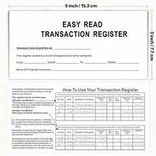 6 Sổ Tài Khoản (Sổ Séc Cá Nhân & Sổ Đăng Ký Tiền Gửi) Có Lịch 2023 2024 2025 Dành Cho Tiền Gửi, Thẻ Tín Dụng, Tiết Kiệm, Tài Khoản Ngân Hàng, Dễ Đọc, Mỗi Cuốn Sách Gồm 8 Tờ 16 Trang. - trắng - Xem 2