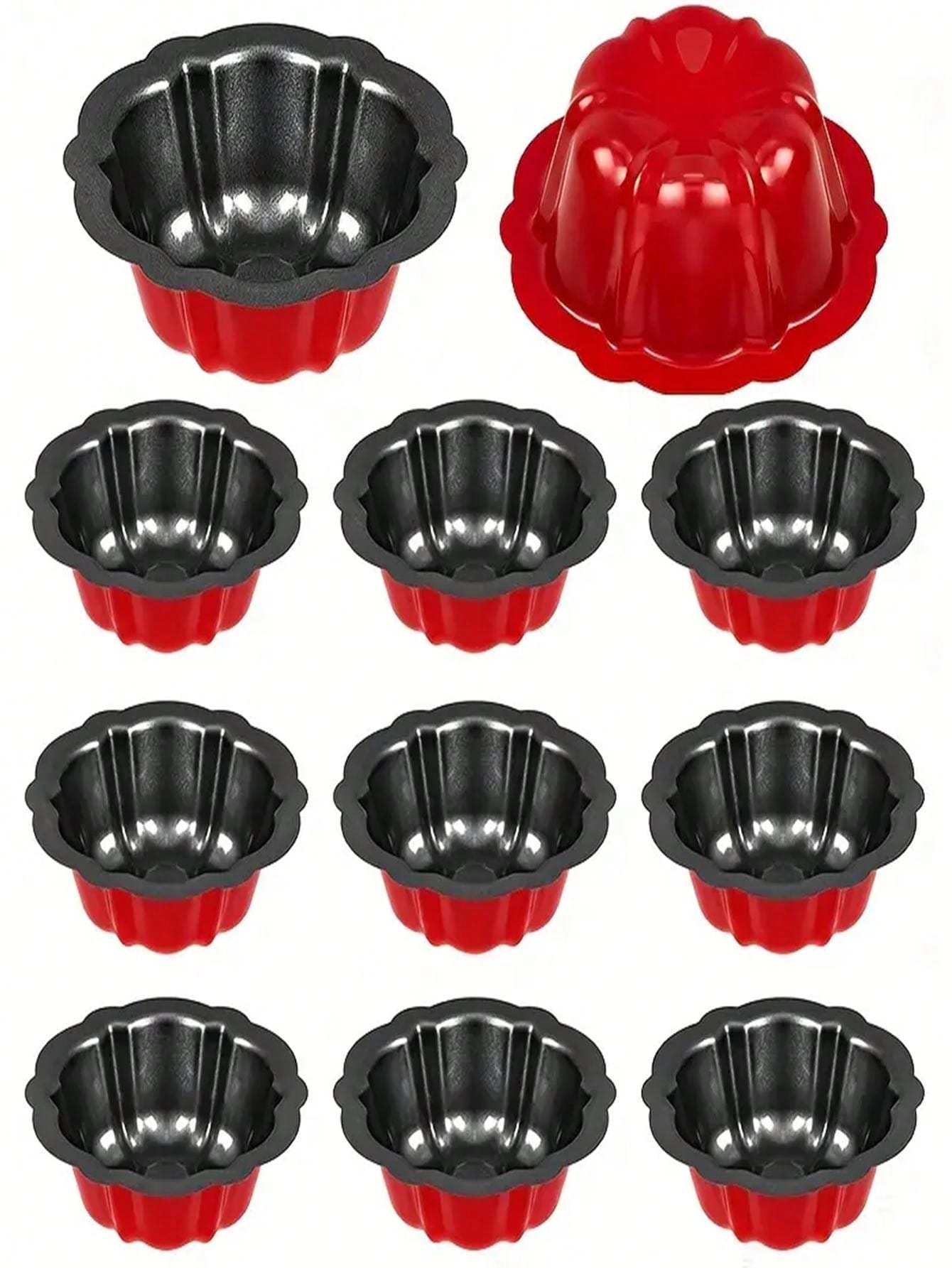 9 قطع من قوالب الكعك على شكل اليقطين الصغير، بقياس...