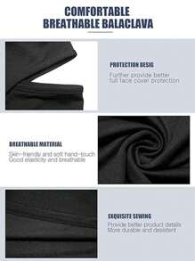 1pc Outdoor Cycling Full Face Mask Sunscreen Anti-Dust Breathable Headscarf For Men And Women, Suitable For Sports And Fishing, Balaclava - Multicolor - View 8