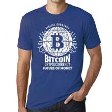 Men's Graphic T-Shirt Bitcoin Future Of Money Hodl Btc Crypto Friendly Limited Edition Short Sleeve Tee-Shirt Vintage Birthday Gift Novelty