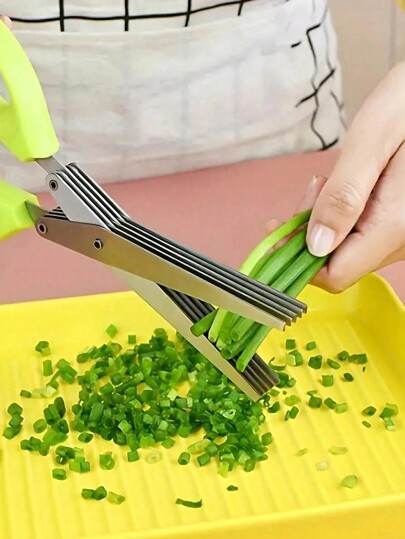 Forbici da cucina in acciaio inossidabile a 5 strati - Perfette per tagliare cipolle, verdure, erbe e spezie - Strumento di cucina essenziale