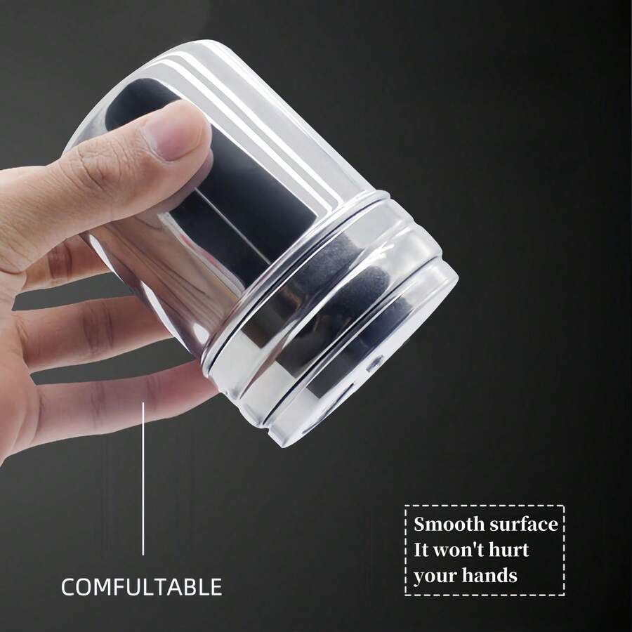 1個不銹鋼旋轉調味瓶，多用途香料瓶，帶有孔，適用於燒烤、牙籤、胡椒粉、鹽、糖等 - 銀色 - 查看 1