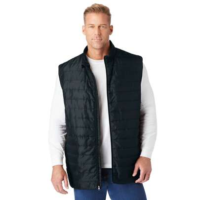KingSize Men's Big  Tall Packable Puffer Vest